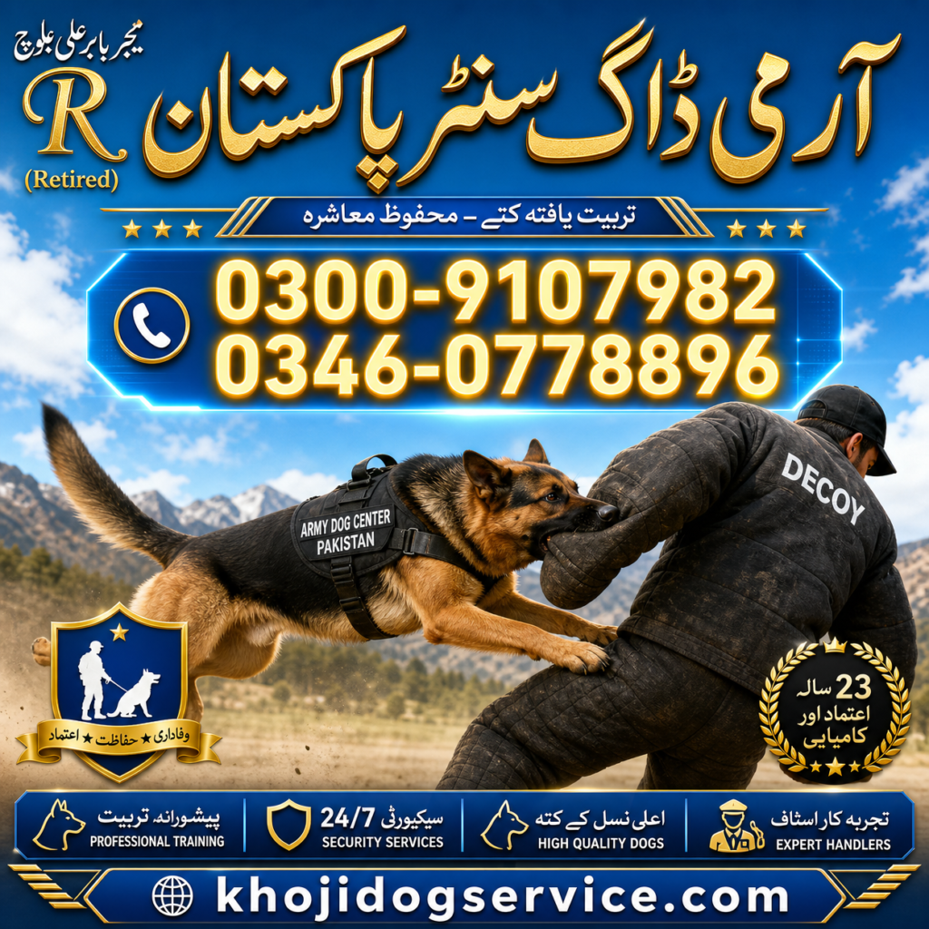 Army Dog Center Attock Best Khoji Dog Center Attock